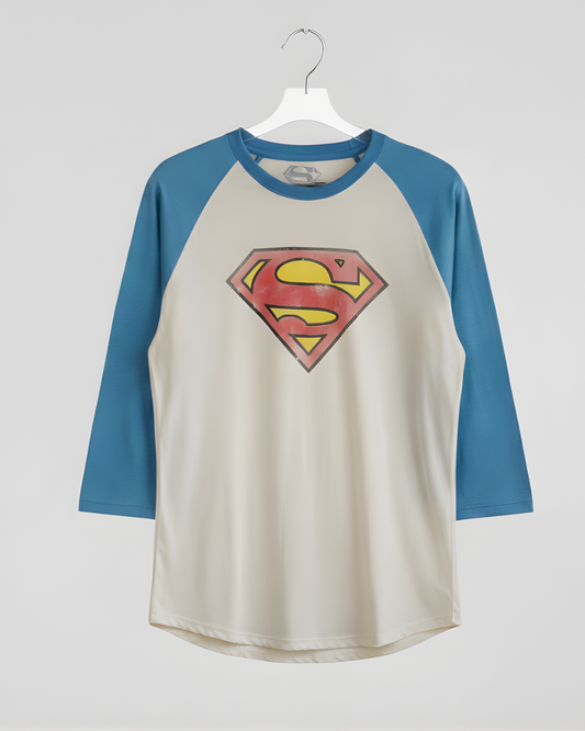 SUPERMAN VINTAGE RAGLAN TEE